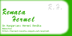 renata hermel business card